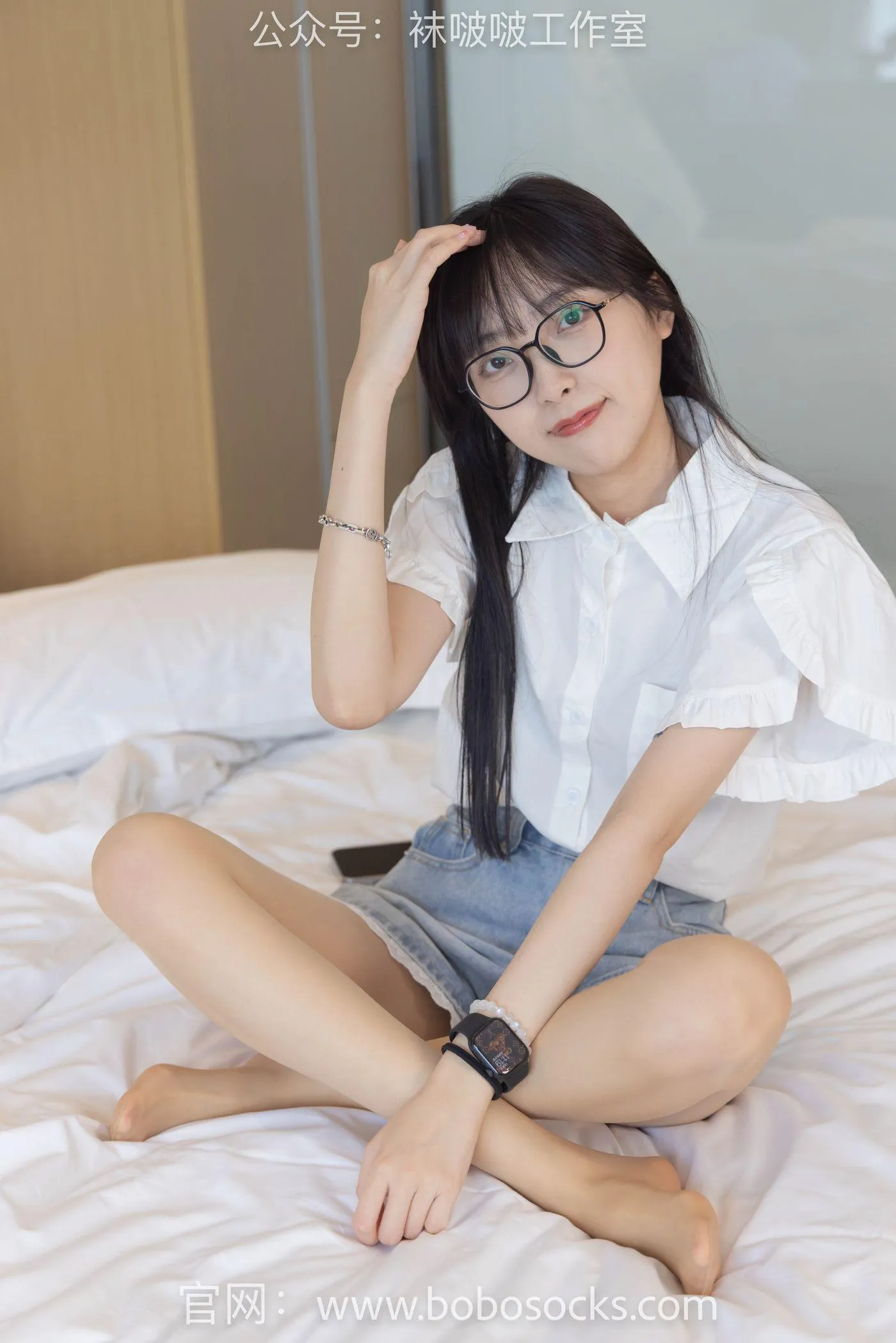 [BoBoSocks袜啵啵]NO.097 稚予-板鞋、玻璃丝短袜、肉丝 [140P]插图